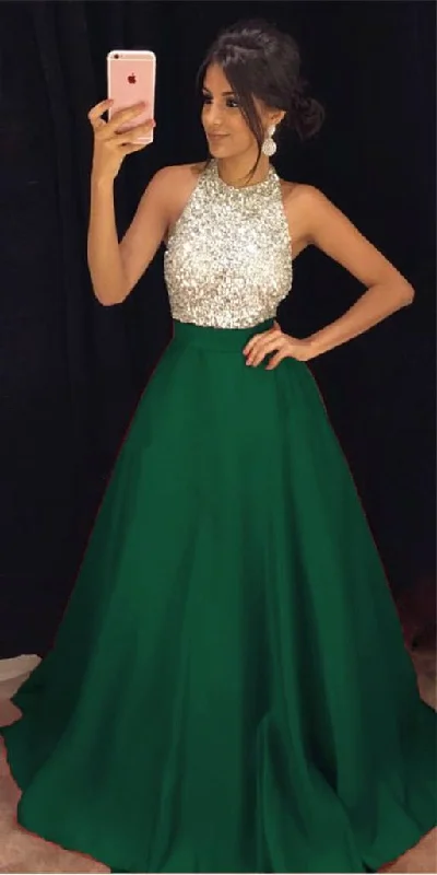 trendy mini dressGreen A-Line Prom Dress Long Evening Dress Dance Party Gown,DP0199