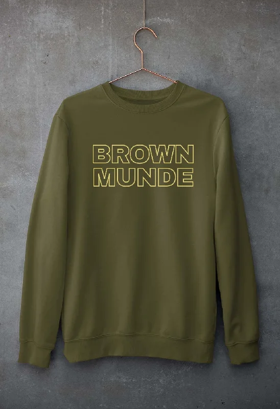 Quick Sale BROWN MUNDE Unisex Sweatshirt for Men/Women