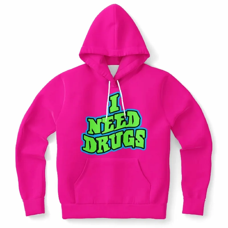 Today’s Deal Necro - I Need Drugs - Pink Hoodie