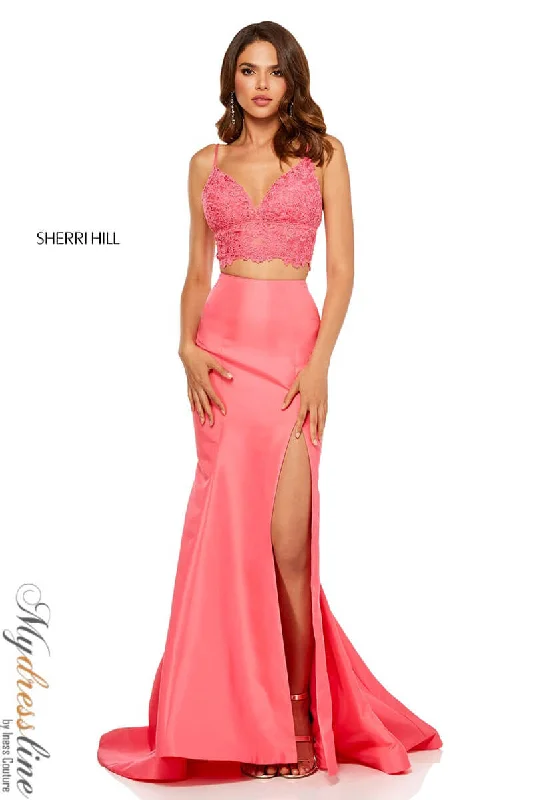 draped dressSherri Hill 52493