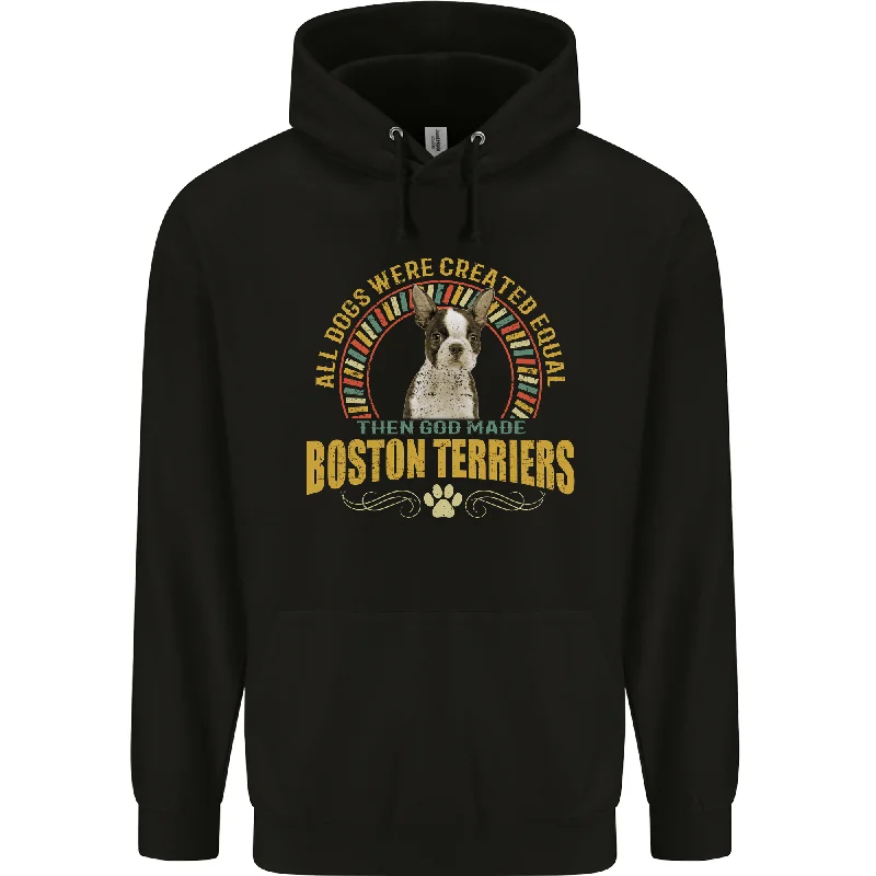 graphic hoodieA Boston Terrier Dog Mens 80% Cotton Hoodie