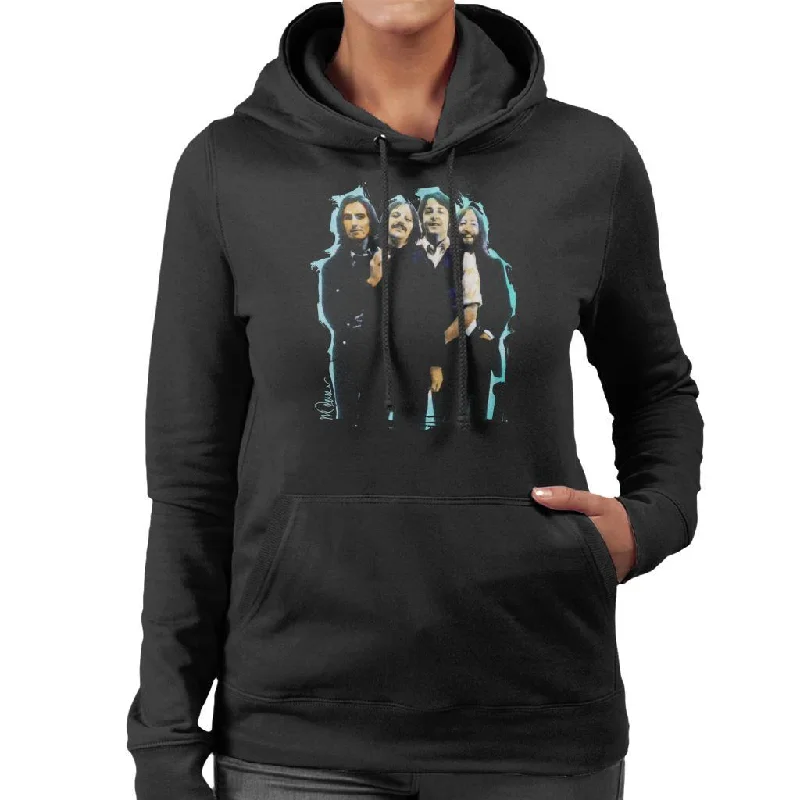 workout-ready hoodieSidney Maurer Original Portrait Of The Beatles Long Hair Women's Hooded Sweatshirt