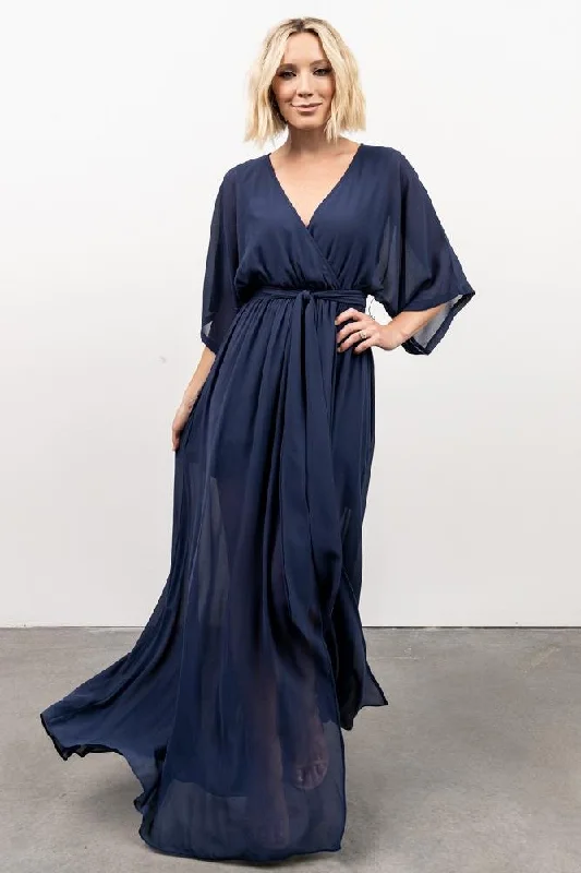 Quick Sale Kia Kimono Maxi Dress | Navy