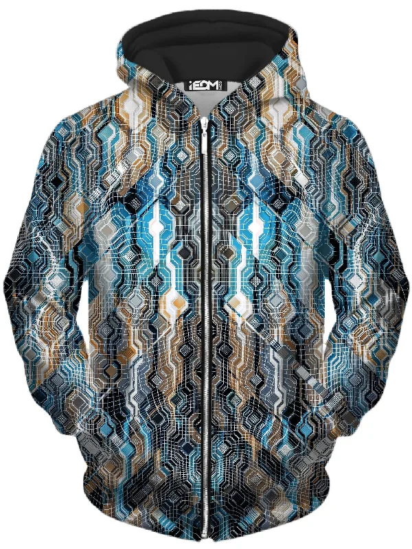 Weekend Deal Fractional Data Unisex Zip-Up Hoodie