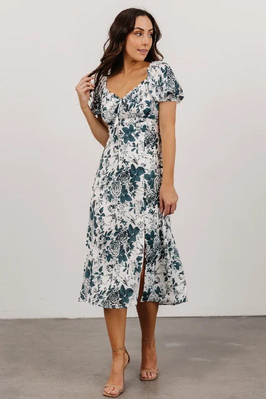 fitted bodycon dressCadence Midi Dress | Jade Floral