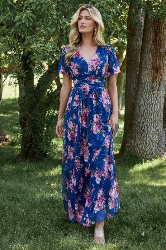 cocktail dressArdley Maxi Dress | Navy + Pink Floral