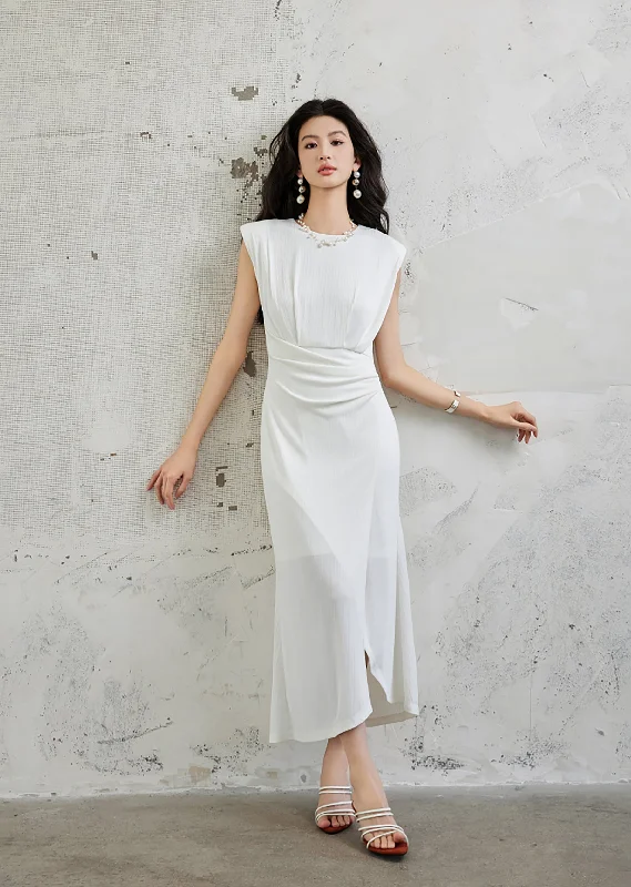 Buy Now Sleeveless Casual Midi Dress