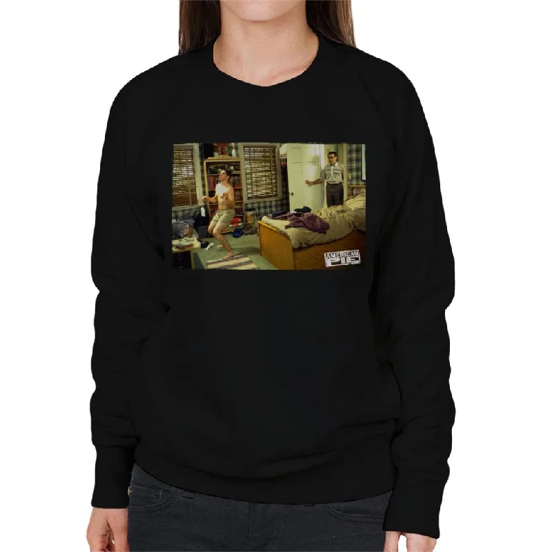 eco-friendly fitness hoodieAmerican Pie Jim Caught Dancing Women's Sweatshirt