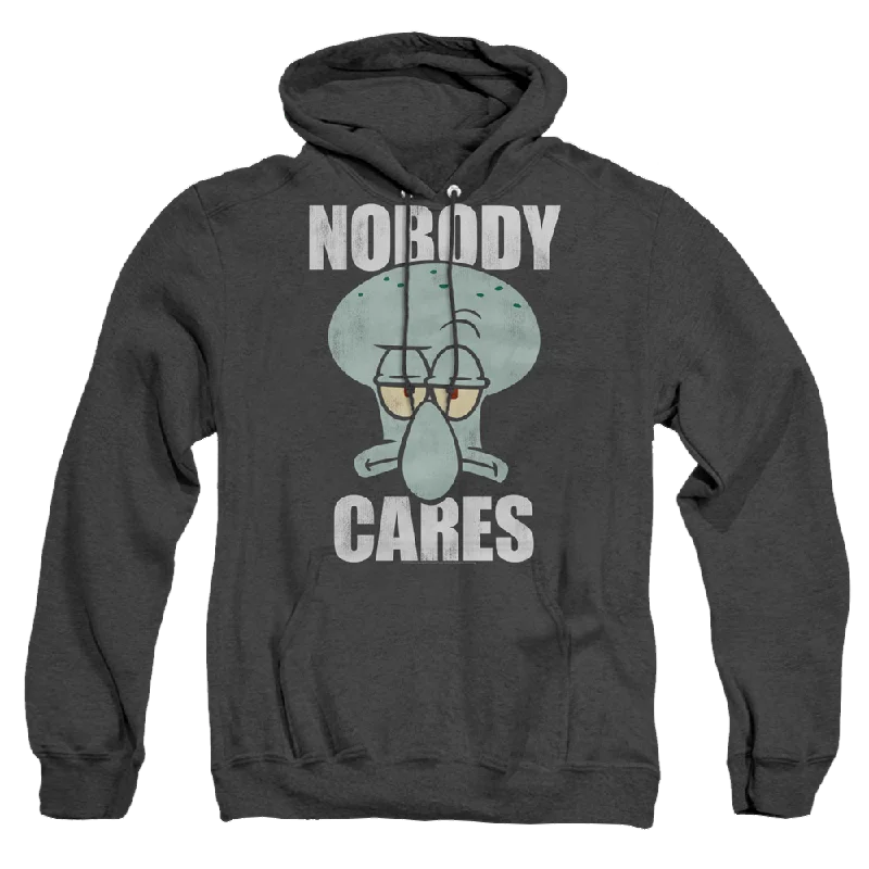 Year-End Sale SpongeBob SquarePants Nobody Cares Meme - Heather Pullover Hoodie