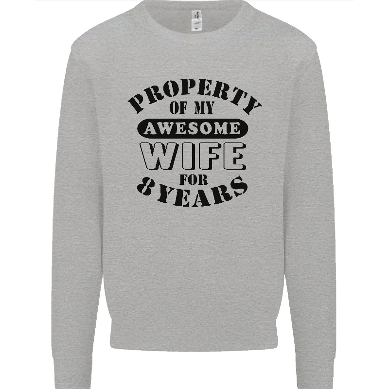 Don’t Miss Out 8th Wedding Anniversary 8 Year Funny Wife Mens Sweatshirt Jumper