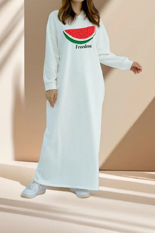 Reduced Prices Amal-Palestine Watermelon Sweatshirt Dress