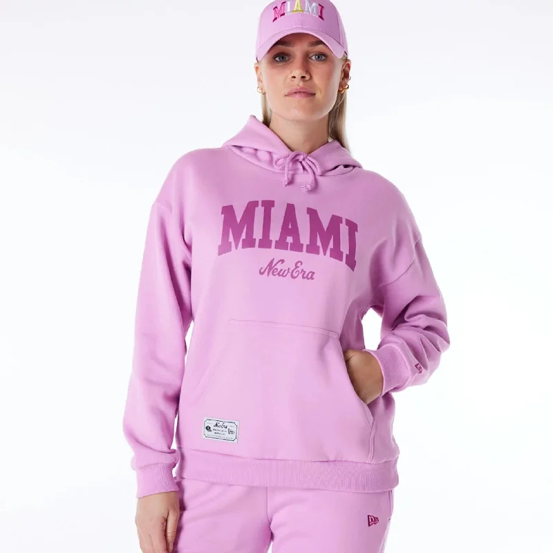 One-DAY Sale New Era Infill Pastel Pink Oversized Pullover Hoodie
