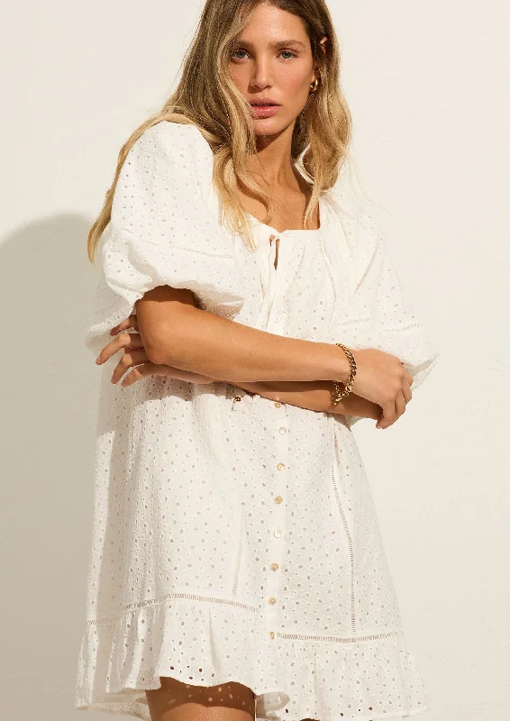 v-neck dressAlannah Embroidered Mini Dress