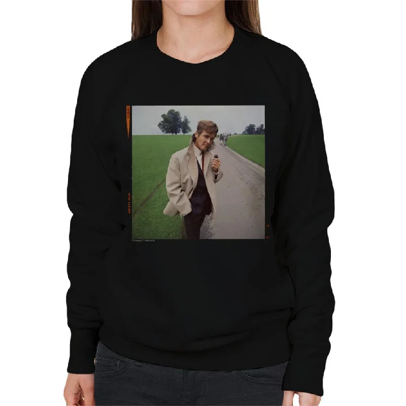 Price Drop TV Times Roger Moore Park Stroll 1968 Women's Sweatshirt