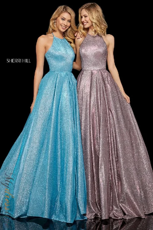 satin midi dressSherri Hill 52964