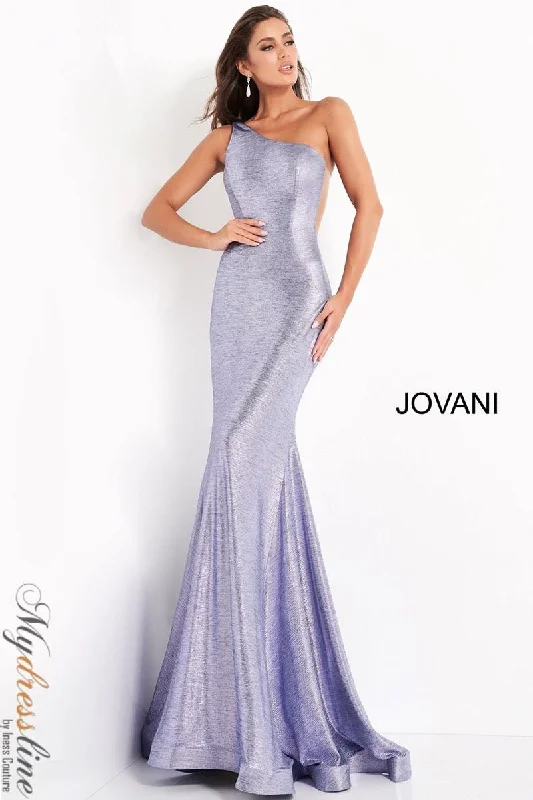 classic fit-and-flare dressJovani 06367