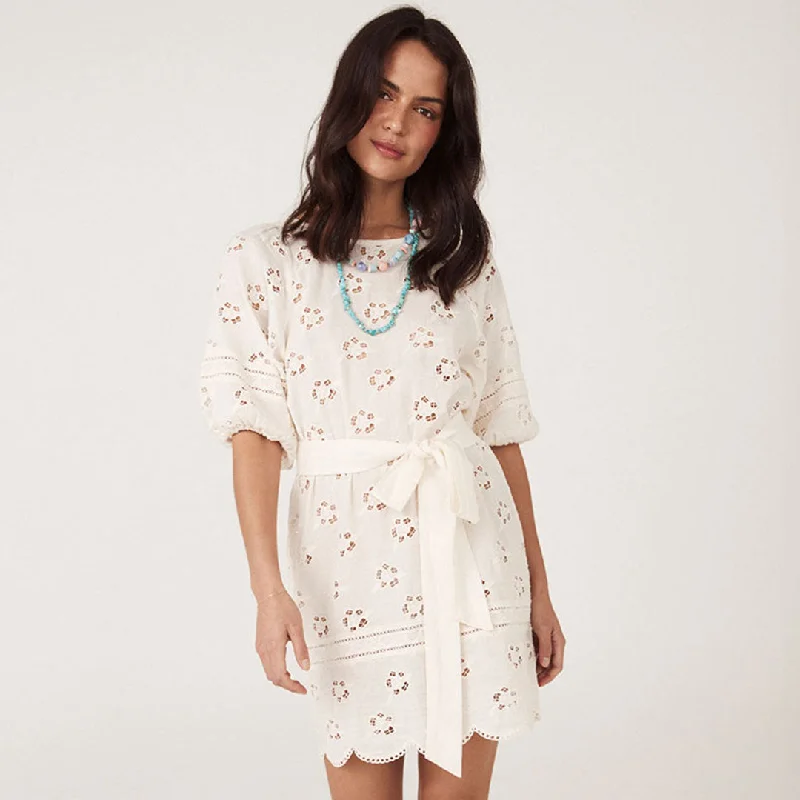 Act Now Love Note Broderie Tunic Dress