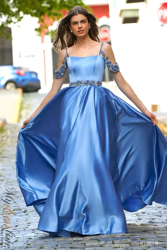 satin dressSherri Hill 54806