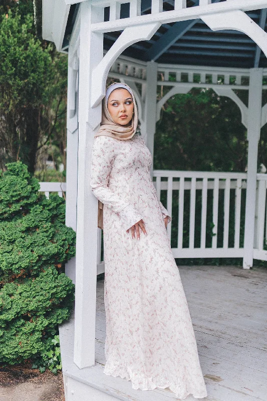 Best Seller Kelsi Floral Lace Dress- Off White
