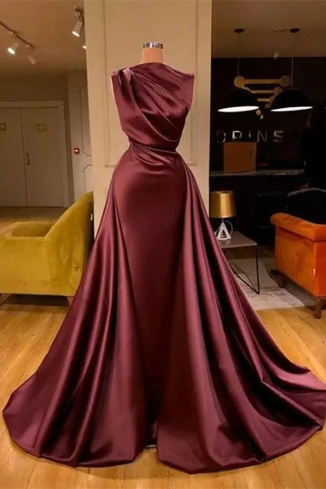 Early Access Simple High Neck Sleeveless Long Fashion Prom Dresses,F04823