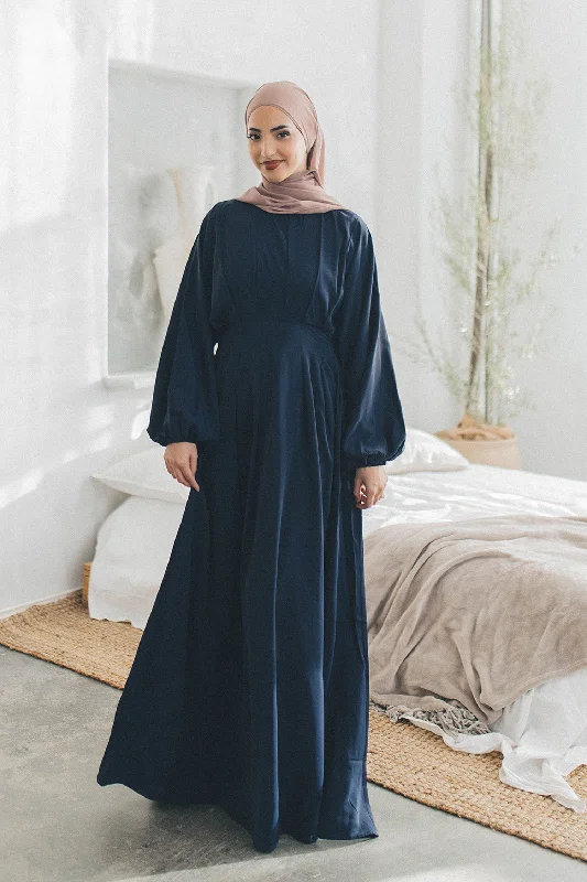 Great Deals Arya Soft Batwing Dress- Navy Blue