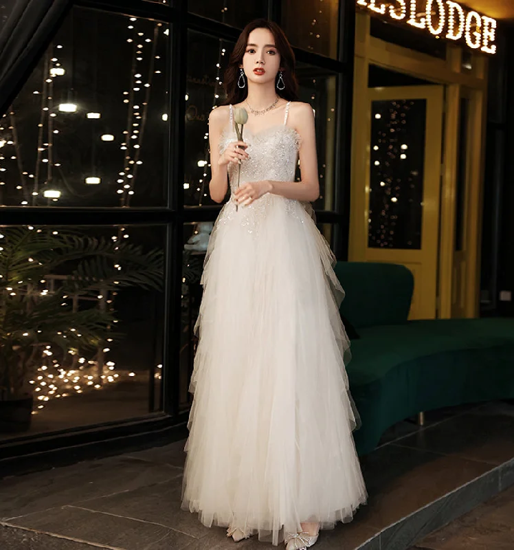 Exclusive Offers Venus Spaghetti Strap Beaded Layered Tulle Dress