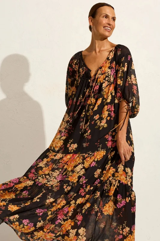 silk dressAutum Maxi Dress