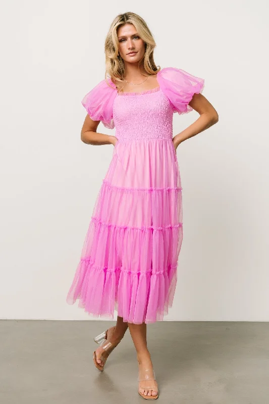 cocktail dressLiv Tulle Midi Dress | Pink