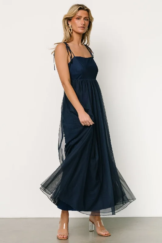 casual slip dressFiona Tulle Maxi Dress | Midnight Blue