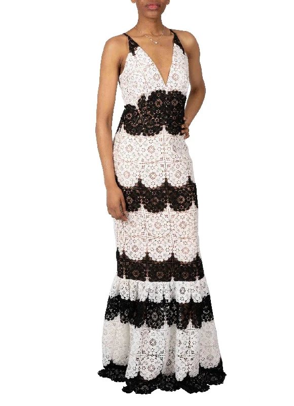 Online Only DRESS THE POPULATION-CANDACE GOWN