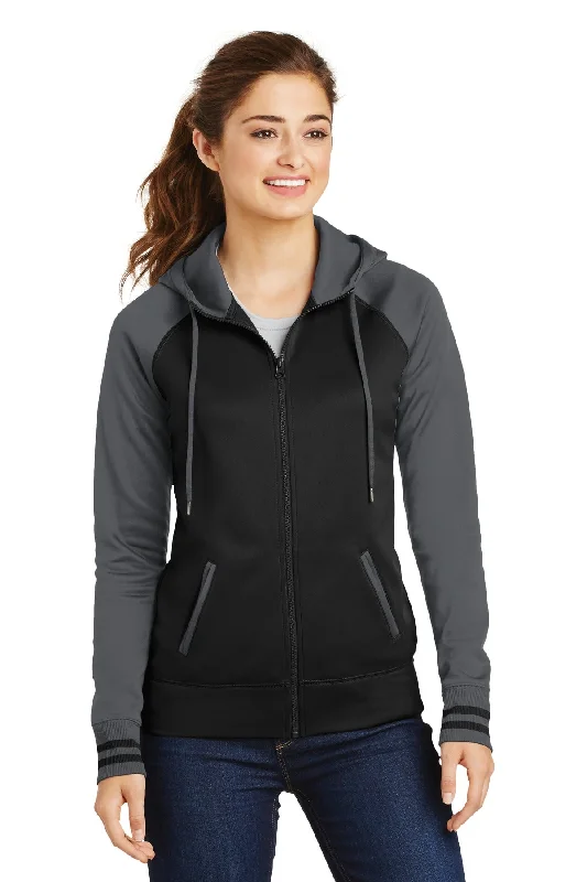 Bargain Blast Sport-Tek® Ladies Sport-Wick® Varsity Fleece Full-Zip Hooded Jacket. LST236 Bargain Blast Sport-Tek® Ladies Sport-Wick® Varsity Fleece Full-Zip Hooded Jacket. LST236