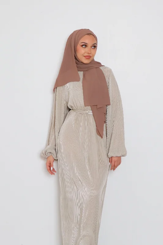 Doorbuster Deal Alice Pleat Dress- Sage Gray