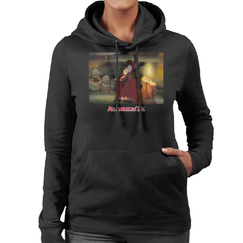 Daily Specials An American Tail Gussie Mausheimer Candle Women's Hooded Sweatshirt