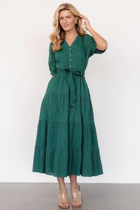 one-shoulder dressCamille Maxi Dress | Vintage Green