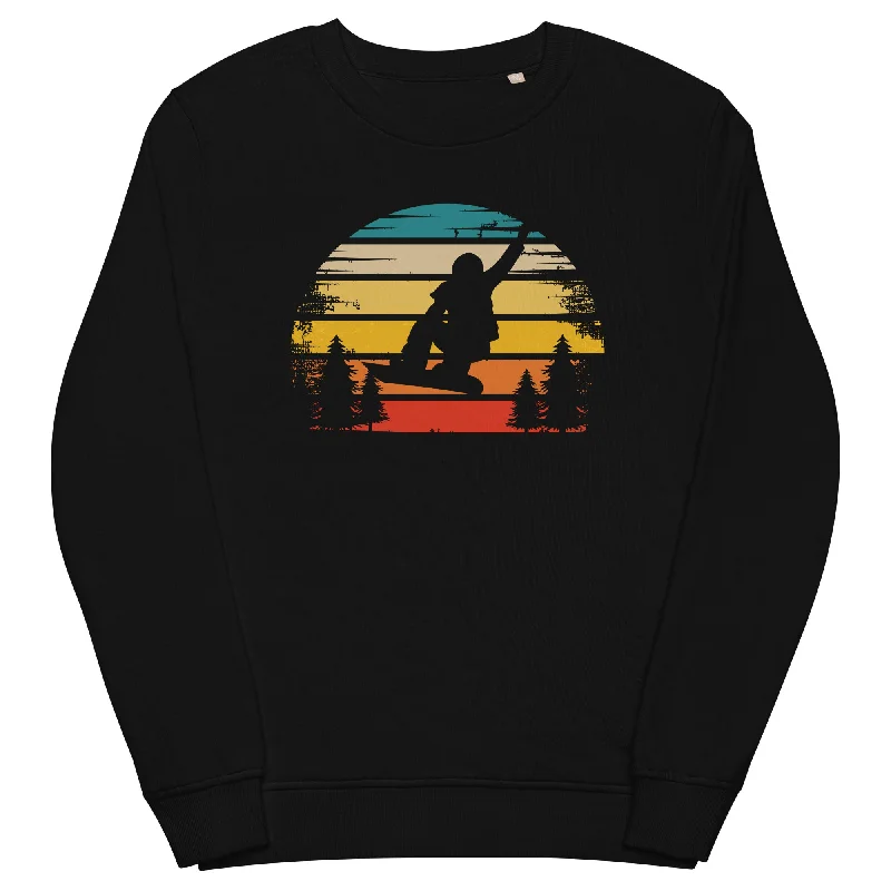 Mega Sale Retro Sonne und Snowboarding - Unisex Premium Organic Sweatshirt