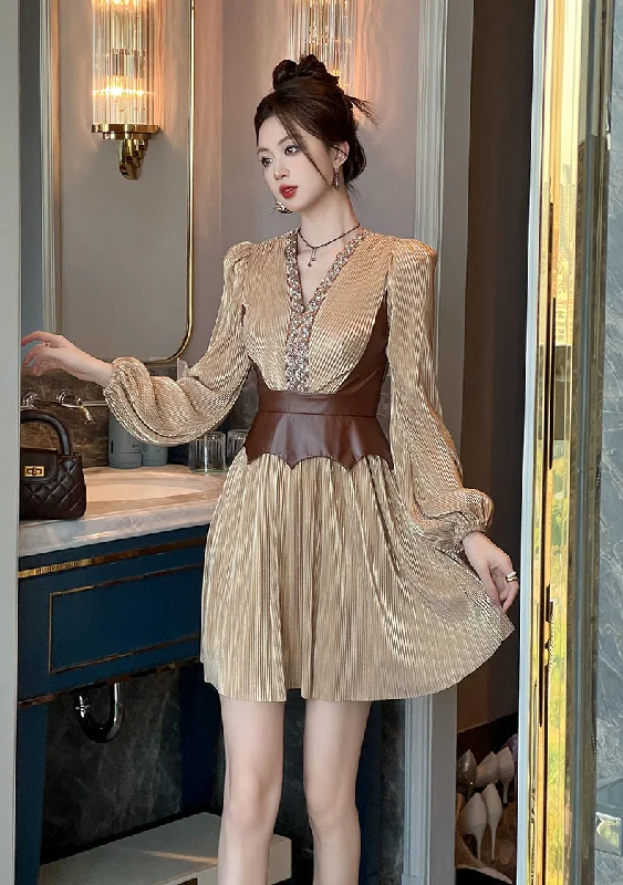 Early Access Elegant  Mini Dress with Stylish Belt