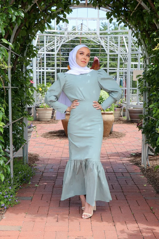 Discount Deals Arianna Deluxe Cotton Skirt- Mint