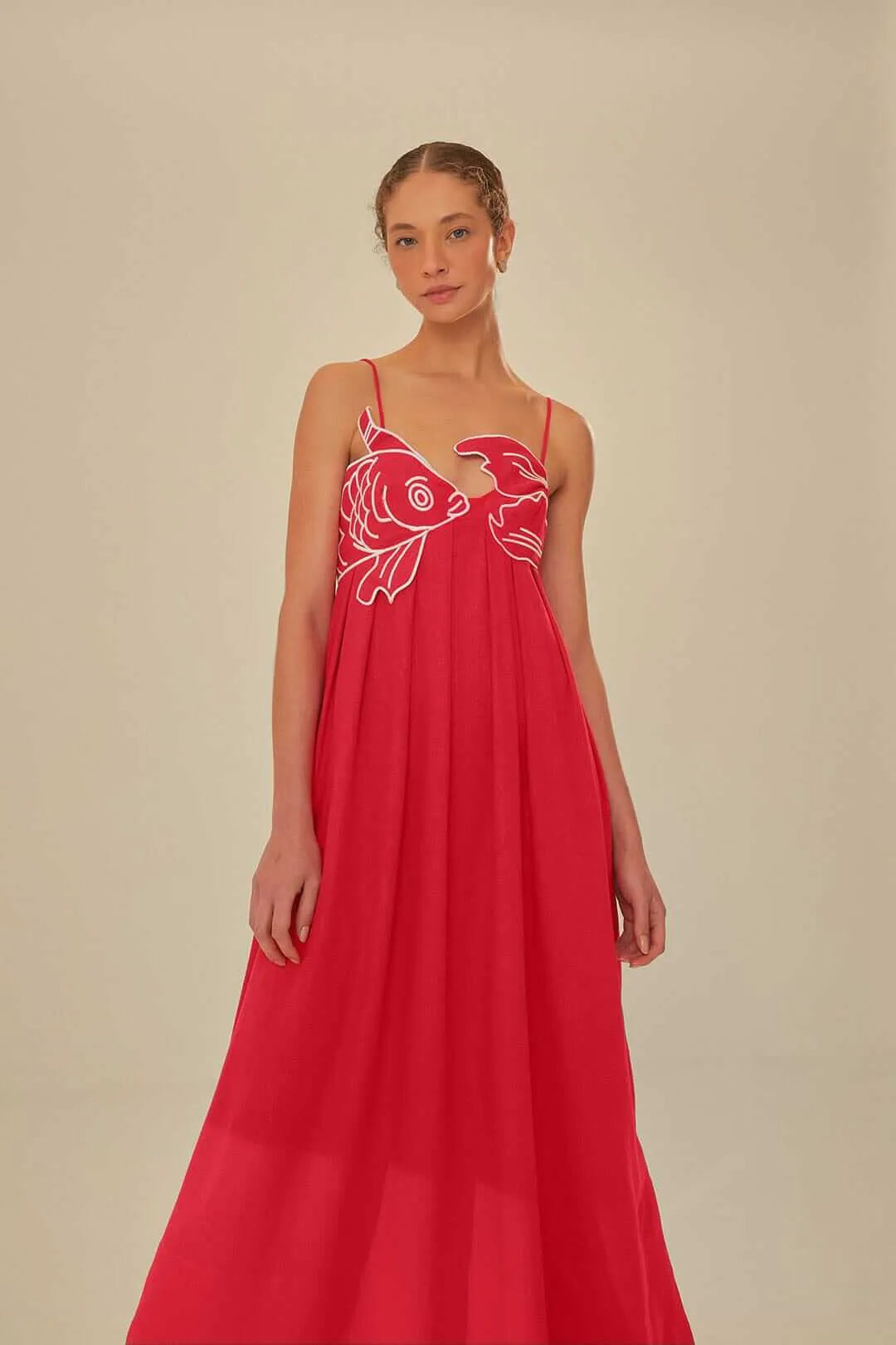 Major Savings Aqua Red Dress