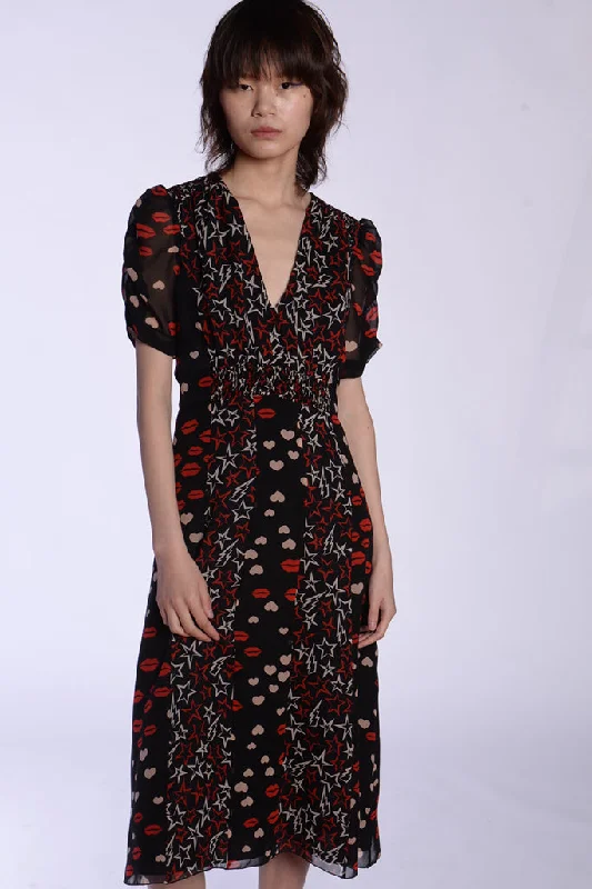 Price Blitz Anna Sui - Sweetheart's Kiss Chiffon Dress