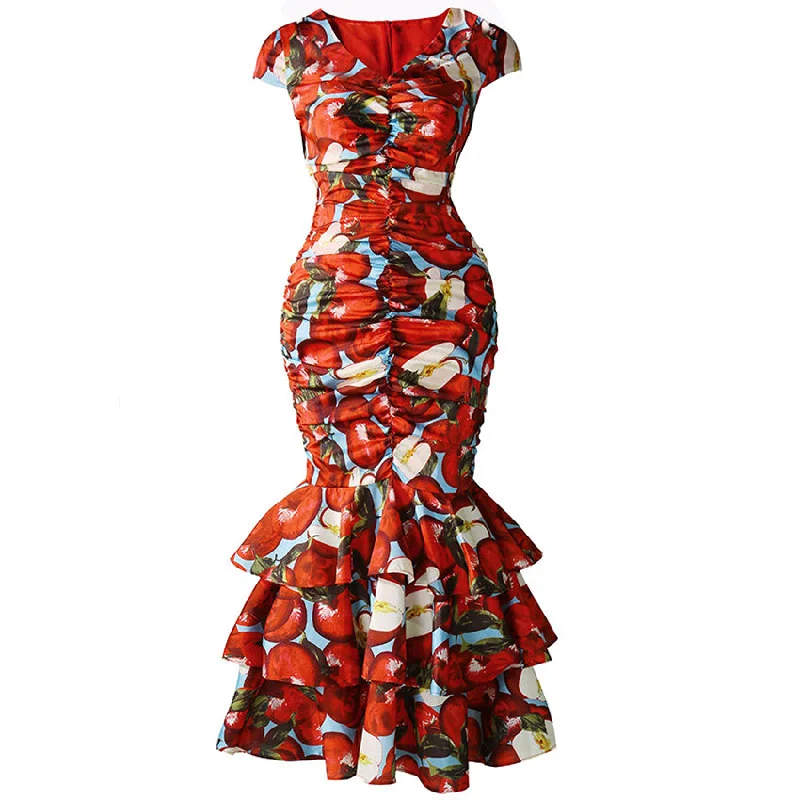 Extra Discounts Aviva on Earth -Cap Sleeve Layered Sheath Dress