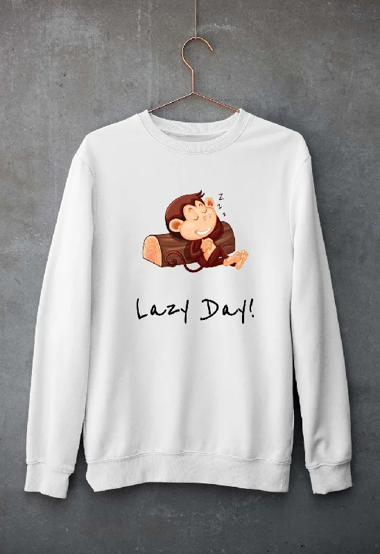 Limited Time Offer Monkey Lazy Day Unisex Sweatshirt for Men/Women