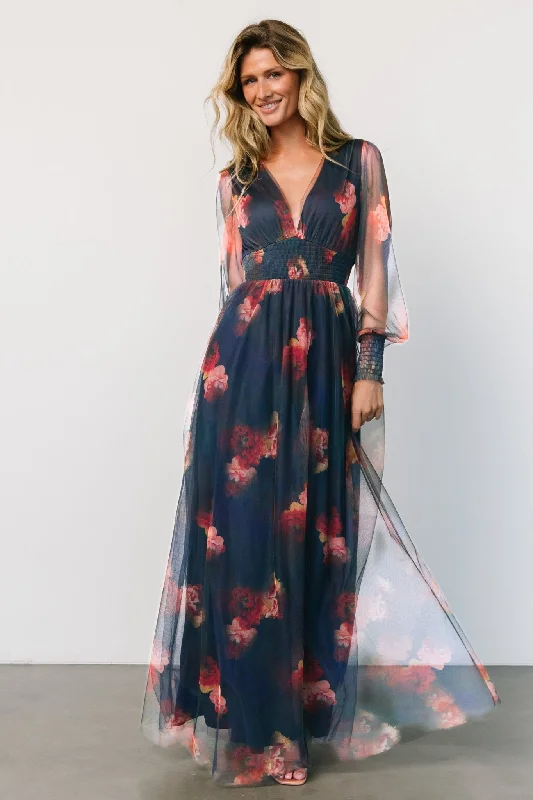 mini dressLayla Tulle Maxi Dress | Topaz Ombre Floral